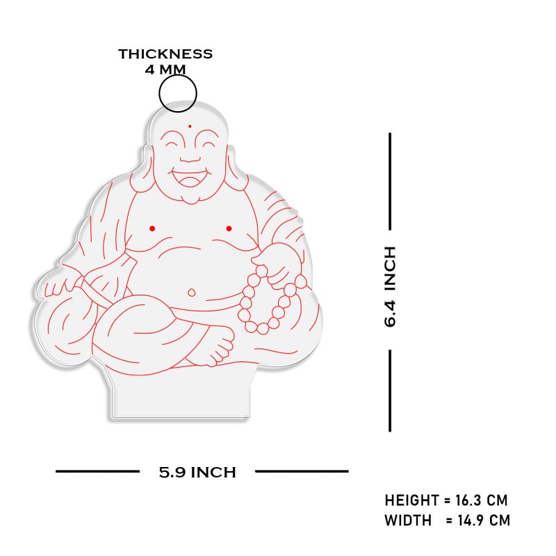 3D Laughing Buddha Led Night lamp with Warm White Color Home Decor Lamp